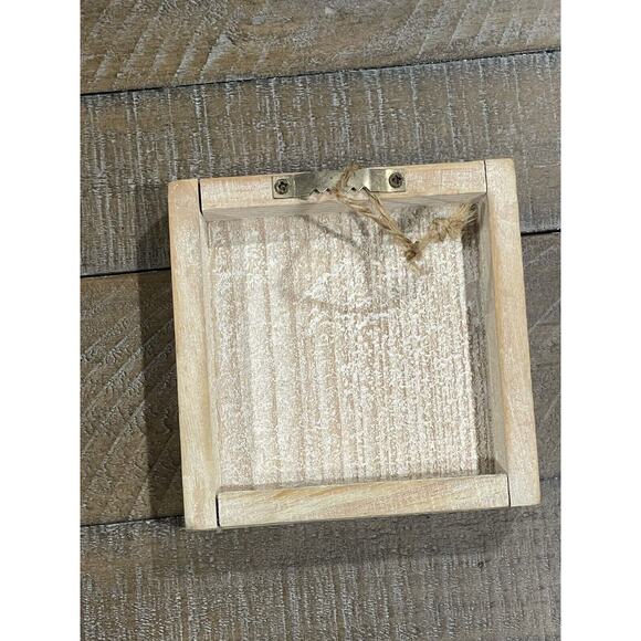 Concha of Your Dreams Wood Block 4x4 Painting - Bathroom Decor - Picture 3 of 3